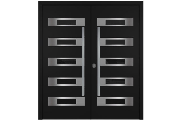 Nova Inox S5 Black Exterior Door | Double Door