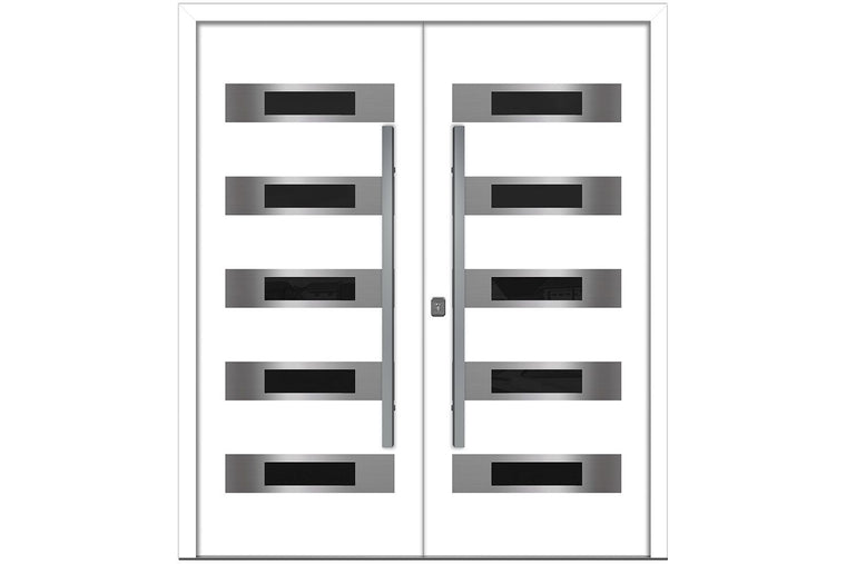 Nova Inox S5 White Exterior Door | Double Door
