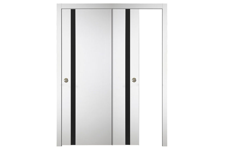 Nova Italia Alaskan White Laminate Interior Door | ByPass Door