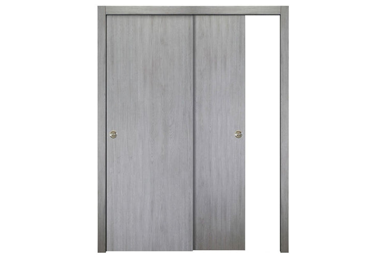 Nova Italia Flush 01 Light Grey Laminate Interior Door | ByPass Door