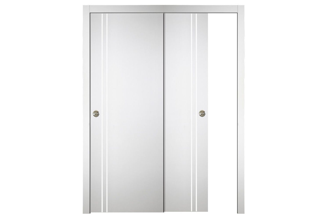 Nova Italia Flush 02 Alaskan White Laminate Interior Door | ByPass Door