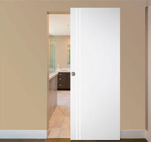 Nova Italia Flush 02 Alaskan White Laminate Interior Door | Magic Door | Buy Doors Online