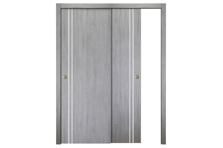 Nova Italia Flush 02 Light Grey Laminate Interior Door | ByPass Door