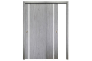 Nova Italia Flush 02 Light Grey Laminate Interior Door | ByPass Door | Buy Doors Online