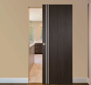 Nova Italia Flush 02 Premium Wenge Laminate Interior Door | Magic Door | Buy Doors Online