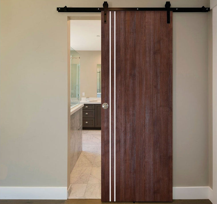 Nova Italia Flush 02 Prestige Brown Laminate Interior Door | Barn Door