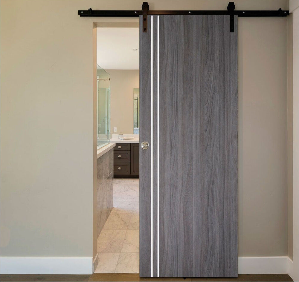 Nova Italia Flush 02 Swiss Elm Laminate Interior Door | Barn Door