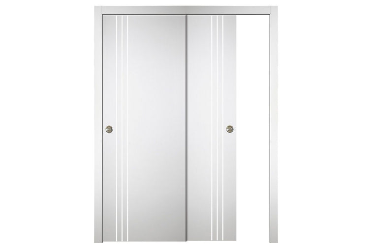 Nova Italia Flush 04 Alaskan White Laminate Interior Door | ByPass Door