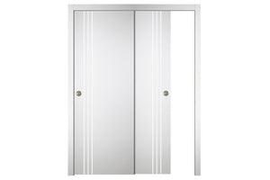 Nova Italia Flush 04 Alaskan White Laminate Interior Door | ByPass Door | Buy Doors Online