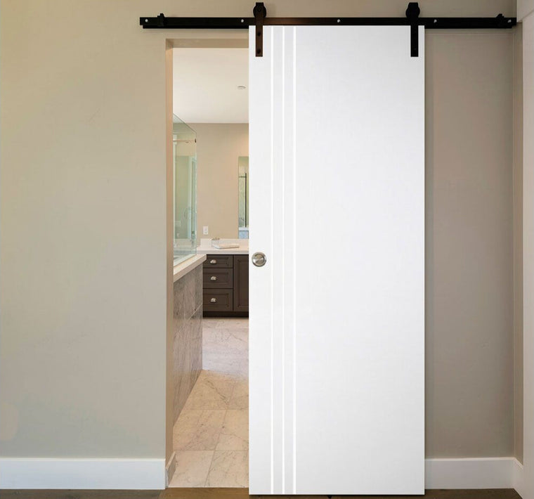 Nova Italia Flush 04 Alaskan White Laminate Interior Door | Barn Door