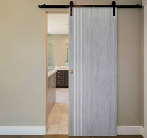Nova Italia Flush 04 Light Grey Laminate Interior Door | Barn Door | Buy Doors Online