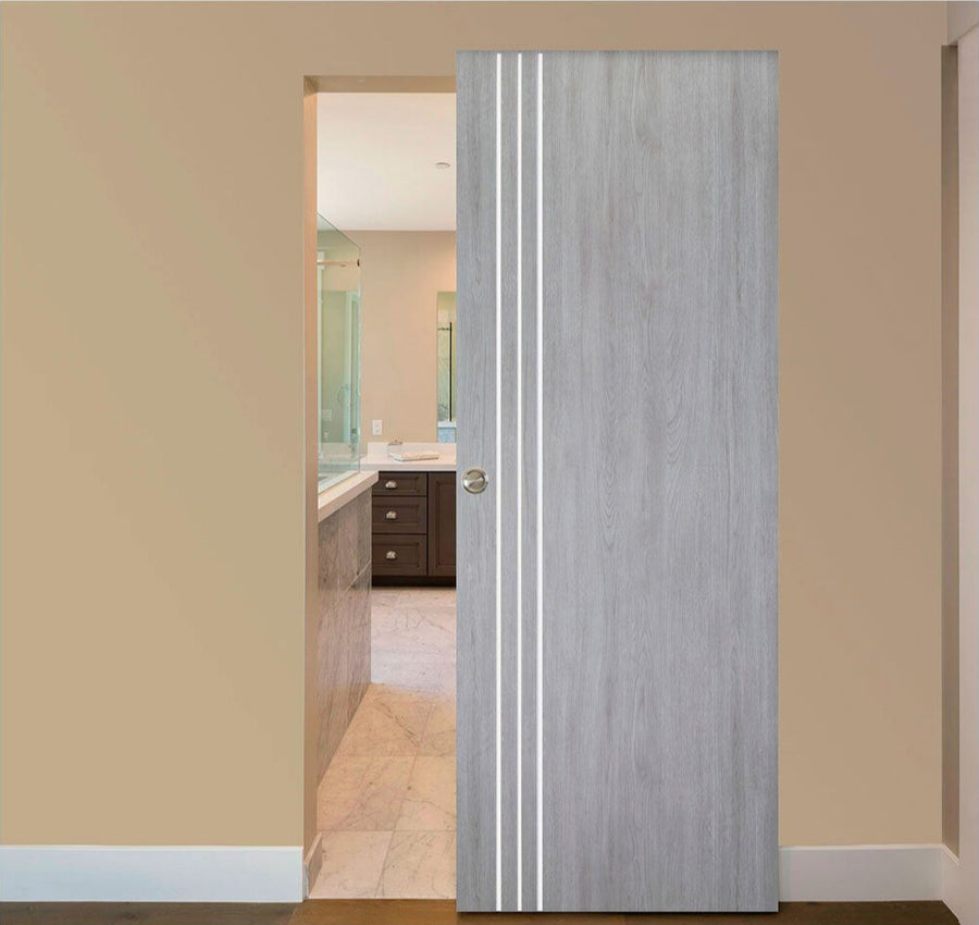Nova Italia Flush 04 Light Grey Laminate Interior Door | Magic Door