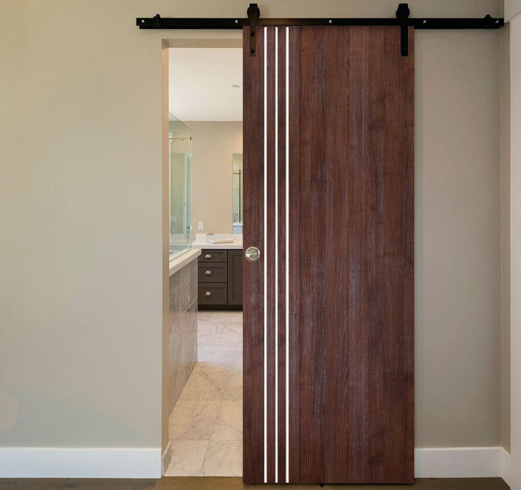 Nova Italia Flush 04 Prestige Brown Laminate Interior Door | Barn Door