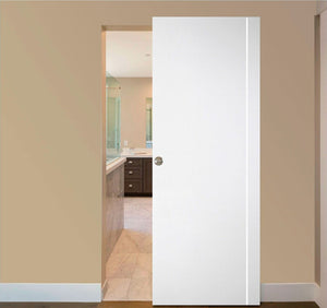 Nova Italia Flush 05 Alaskan White Laminate Interior Door | Magic Door | Buy Doors Online