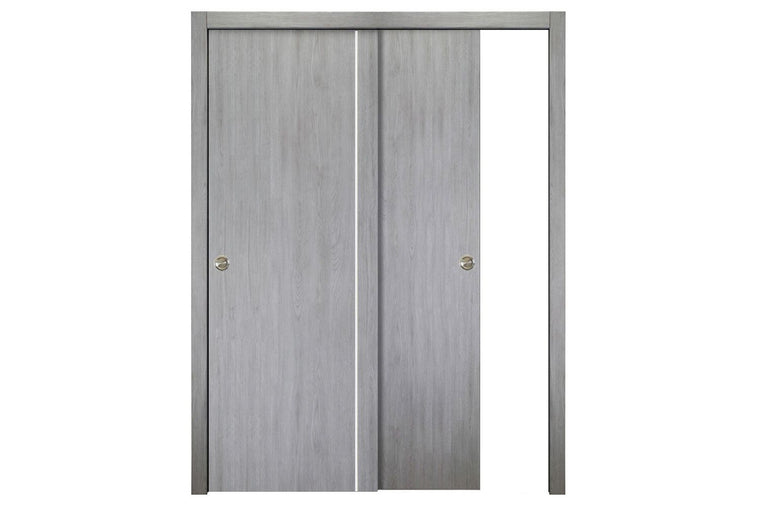 Nova Italia Flush 05 Light Grey Laminate Interior Door | ByPass Door