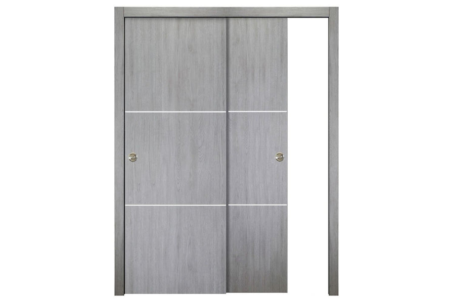 Nova Italia Flush 06 Light Grey Laminate Interior Door | ByPass Door