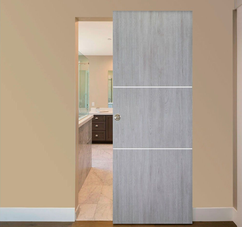 Nova Italia Flush 06 Light Grey Laminate Interior Door | Magic Door