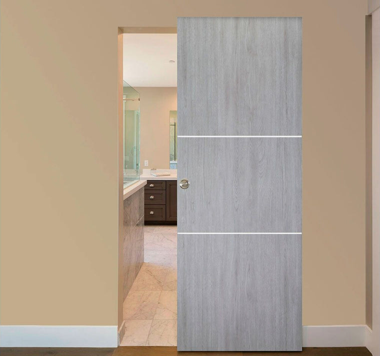 Nova Italia Flush 06 Light Grey Laminate Interior Door | Magic Door