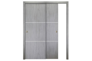 Nova Italia Flush 06 Light Grey Laminate Interior Door | ByPass Door | Buy Doors Online