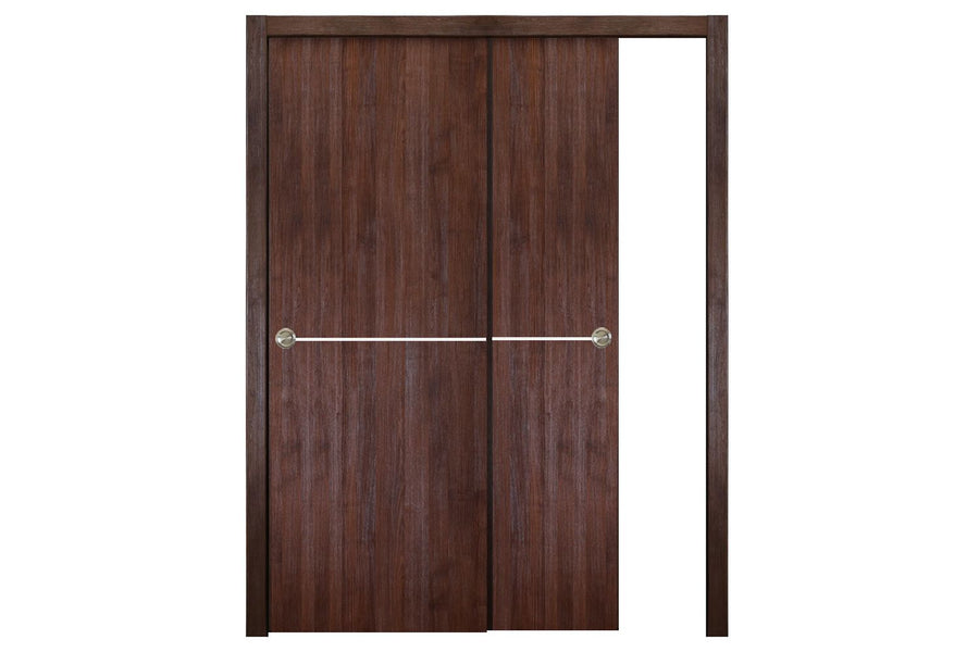 Nova Italia Flush 07 Prestige Brown Laminate Interior Door | ByPass Door