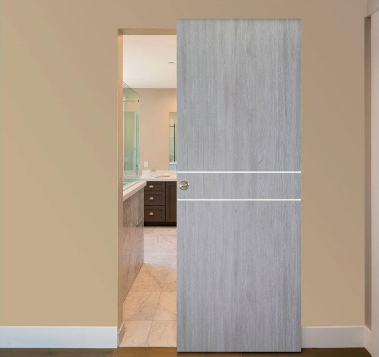 Nova Italia Flush 08 Light Grey Laminate Interior Door | Magic Door