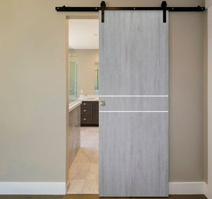 Nova Italia Flush 08 Light Grey Laminate Interior Door | Barn Door | Buy Doors Online