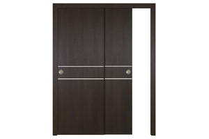 Nova Italia Flush 08 Premium Wenge Laminate Interior Door | ByPass Door | Buy Doors Online