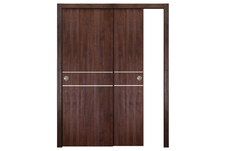 Nova Italia Flush 08 Prestige Brown Laminate Interior Door | ByPass Door