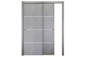 Nova Italia Flush 09 Light Grey Laminate Interior Door | ByPass Door | Buy Doors Online