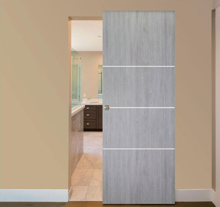 Nova Italia Flush 09 Light Grey Laminate Interior Door | Magic Door