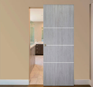 Nova Italia Flush 09 Light Grey Laminate Interior Door | Magic Door | Buy Doors Online