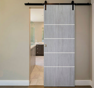 Nova Italia Flush 10 Light Grey Laminate Interior Door | Barn Door | Buy Doors Online