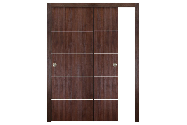 Nova Italia Flush 10 Prestige Brown Laminate Interior Door | ByPass Door