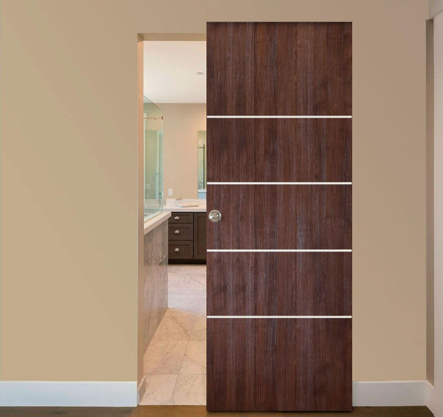 Nova Italia Flush 10 Prestige Brown Laminate Interior Door | Magic Door