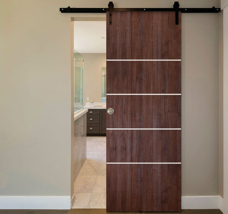 Nova Italia Flush 10 Prestige Brown Laminate Interior Door | Barn Door