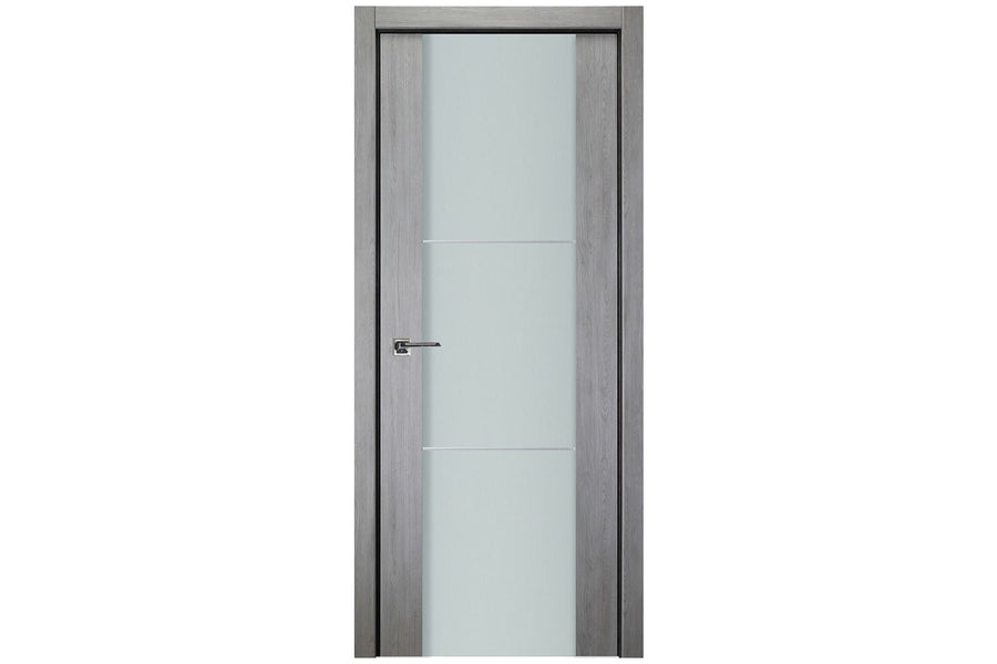 Nova Italia Vetro 2H Light Grey Laminate Interior Door