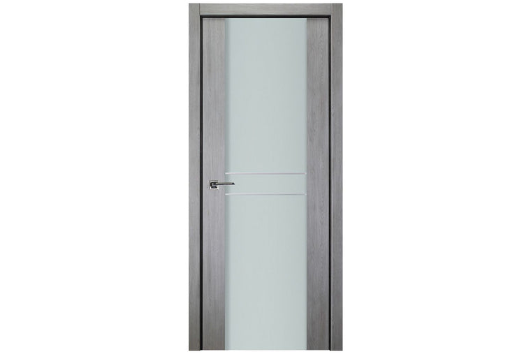 Nova Italia Vetro 2HC Light Grey Laminate Interior Door