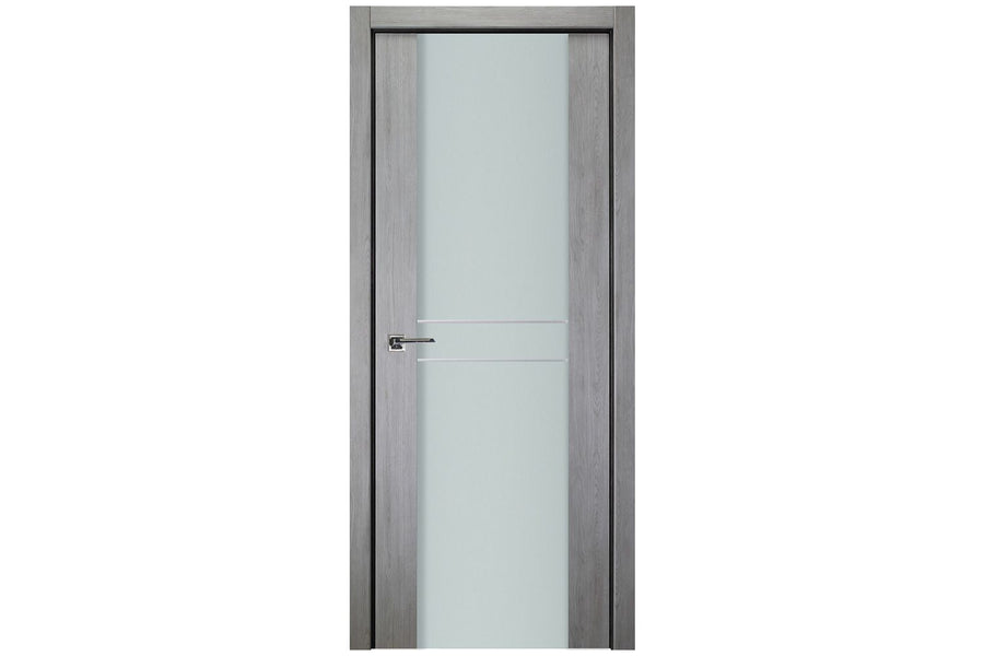 Nova Italia Vetro 2HC Light Grey Laminate Interior Door