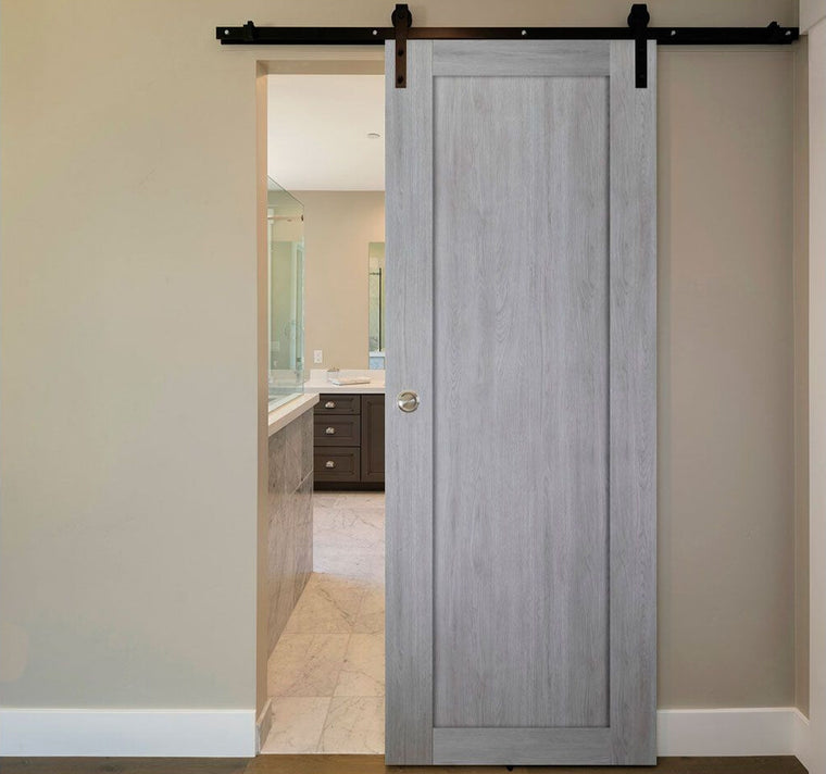 Nova Italia Stile 1 Lite Light Grey Laminate Interior Door | Barn Door