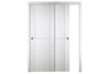 Nova Italia Stile 1H Alaskan White Laminate Interior Door | ByPass Door | Buy Doors Online