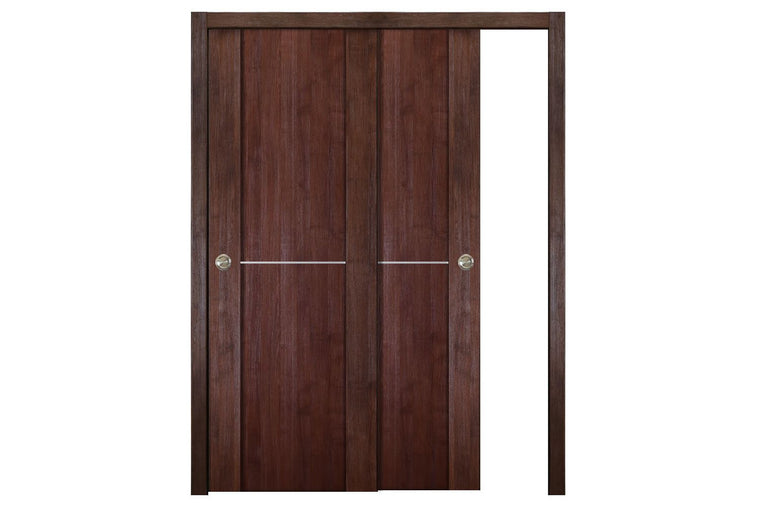Nova Italia Stile 1H Prestige Brown Laminate Interior Door | ByPass Door