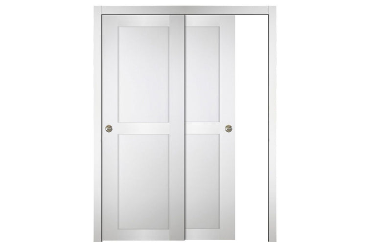 Nova Italia Stile 2 Lite Alaskan White Laminate Interior Door | ByPass Door