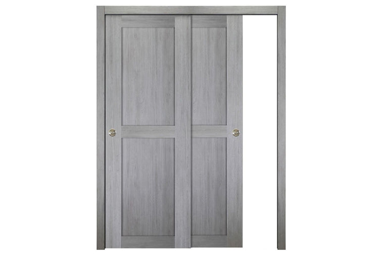 Nova Italia Stile 2 Lite Light Grey Laminate Interior Door | ByPass Door