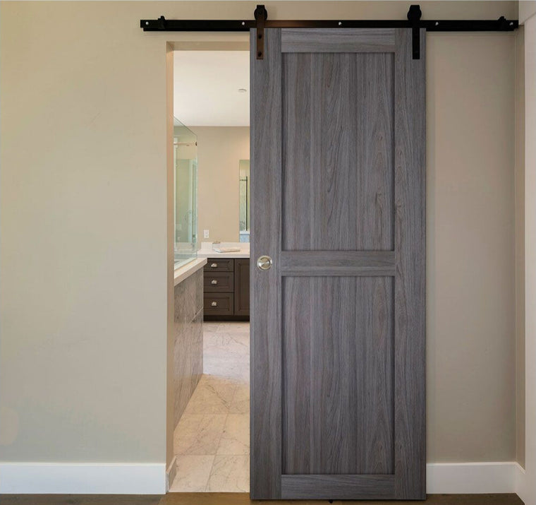 Nova Italia Stile 2 Lite Swiss Elm Laminate Interior Door | Barn Door