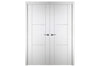 Nova Italia Stile 2H Alaskan White Laminate Interior Door | Buy Doors Online