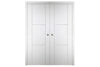 Nova Italia Stile 2H Alaskan White Laminate Interior Door | Buy Doors Online