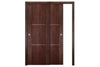 Nova Italia Stile 2H Prestige Brown Laminate Interior Door | ByPass Door | Buy Doors Online