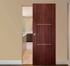 Nova Italia Stile 2H Prestige Brown Laminate Interior Door | Magic Door | Buy Doors Online