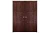 Nova Italia Stile 2H Prestige Brown Laminate Interior Door | Buy Doors Online