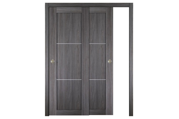 Nova Italia Stile 2H Swiss Elm Laminate Interior Door | ByPass Door
